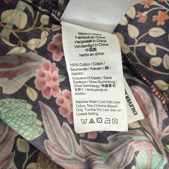 LIBERTY X J.CREW Multicolor Floral Blouse Size Small - Picture 6 of 8